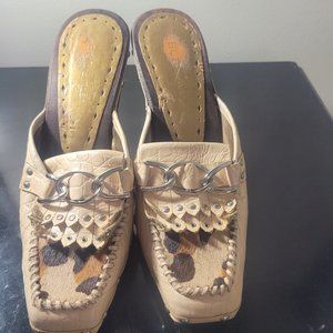 BCBGirls chucky clog heels